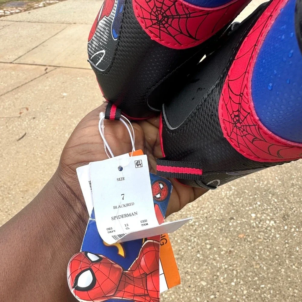 Marvel Spider‎ Man Toddler Boys Light-Up Winter BootsSize 7